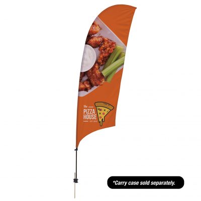 10.5' Value Razor Sail Sign - 1-Sided with Ground Spike
