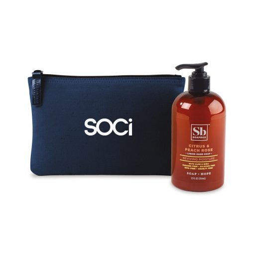 Soapbox® Healthy Hands Gift Set - Navy Blue-Citrus & Peach Rose