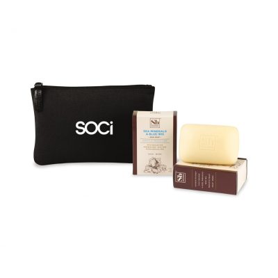Soapbox® Nourish & Restore Gift Set - Black-Sea Minerals & Blue Iris