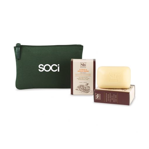 Soapbox® Nourish & Restore Gift Set - Deep Forest Green-Citrus & Peach Rose