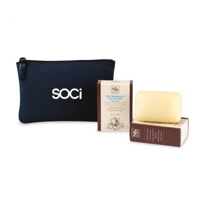 Soapbox® Nourish & Restore Gift Set - Navy Blue-Sea Minerals & Blue Iris