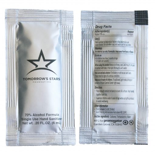 Hand Sanitizer Sachet Gel Packet-Gloss Metallic