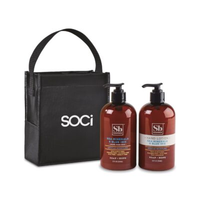 Soapbox® Cleanse & Soothe Gift Set - Black-Sea Minerals & Blue Iris