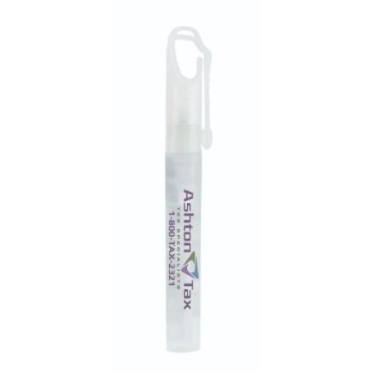 "SprayClip" 10 ml. Antibacterial Hand Sanitizer Spray Pump Bottle with Carabiner Clip Cap-2