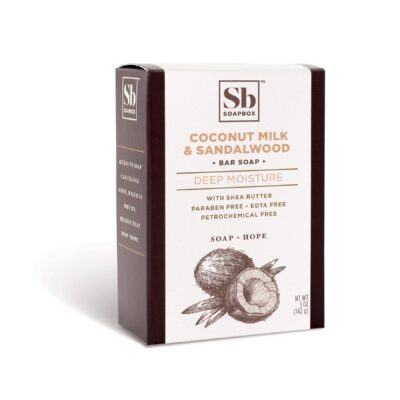 Soapbox® Coconut Milk & Sandalwood Deep Moisture Bar Soap - Coconut Milk & Sandalwood