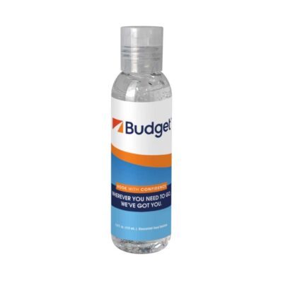 4 oz. Clear Sanitizer in Tall Bottle w/ Clear Flip Top