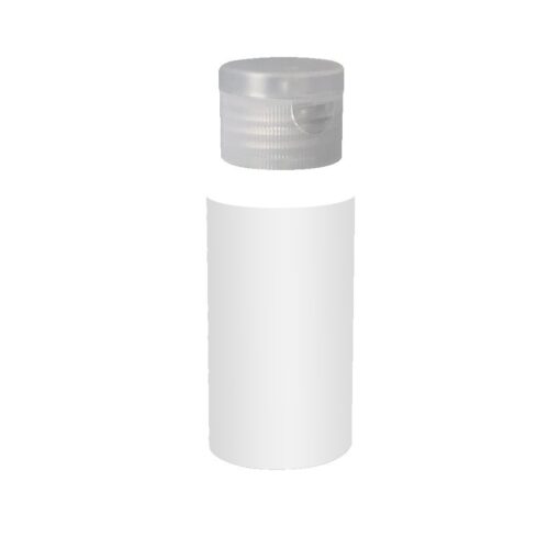 2 Oz. Clear Sanitizer In Cylinder Bottle W/Clear Flip Top-2