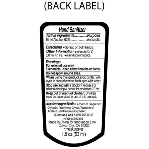 "SanGo L" 1.8 oz Hand Sanitizer Antibacterial Gel in Flip-Top Bottle with Carabiner-7