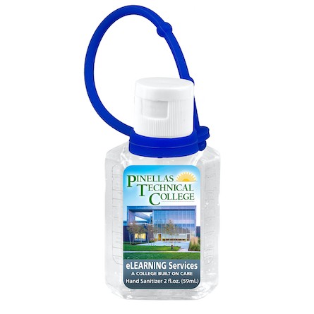 "Sanpal XL Connect" 2 oz Hand Sanitizer Antibacterial Gel with Colorful Silicone Carry Leash-5