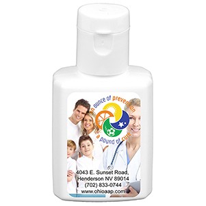"SunFun" .5 oz Broad Spectrum SPF 30 Sunscreen Lotion In Solid White Flip-Top Squeeze Bottle-1