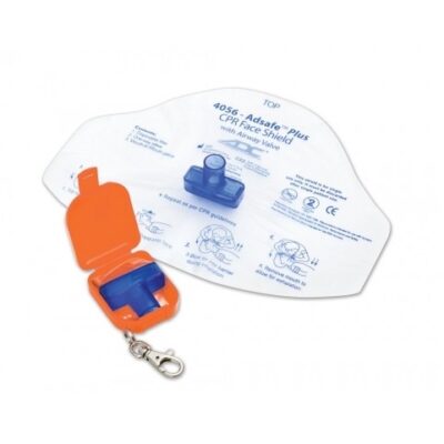 Adsafe™ Plus Face Shield w/Keychain (Orange)-1
