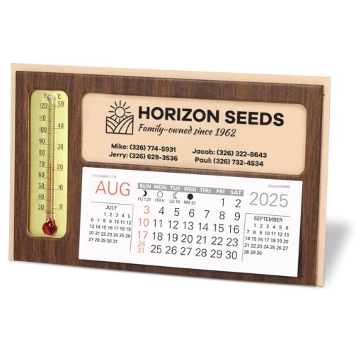 Window Premier Desk Calendar with Thermometer-2