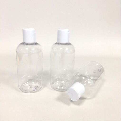 8 Oz PET Bottle w/Disc Cap to be fill for PPE Hand Sanitizer