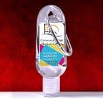 1.0 oz Hand Sanitizer Antibacterial Gel in Flip-Top Bottle with Carabiner - 1