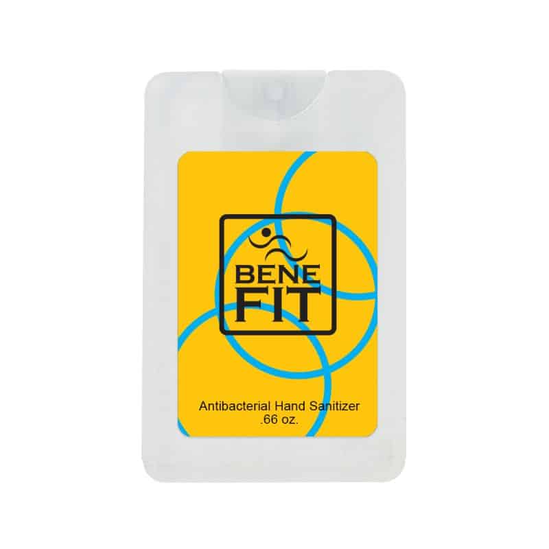 .66 Oz. Card Shape Hand Sanitizer - 6