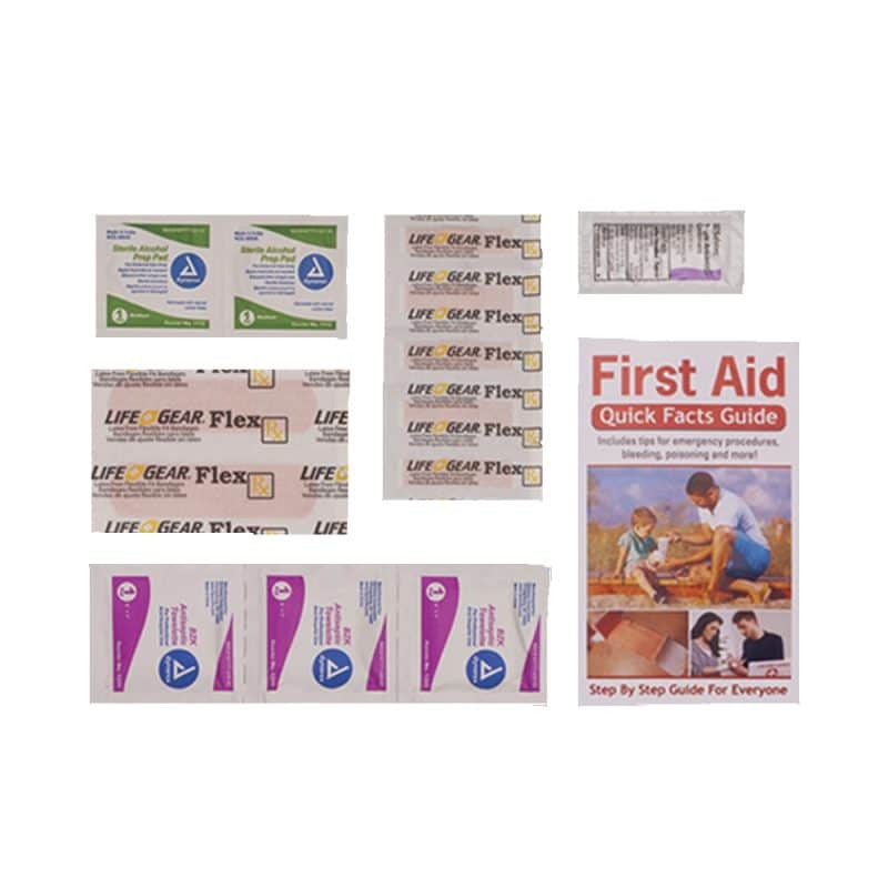 Basic First Aid Kit in a Resealable Plastic Bag - 7