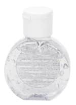 "CirPal" 1 oz Compact Hand Sanitizer Antibacterial Gel in Round Flip-Top Squeeze Bottle - 1