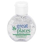 "CirPal" 1 oz Compact Hand Sanitizer Antibacterial Gel in Round Flip-Top Squeeze Bottle