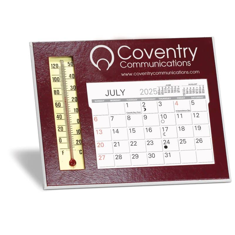 Emissary Desk Calendar w/ Thermometer - 2