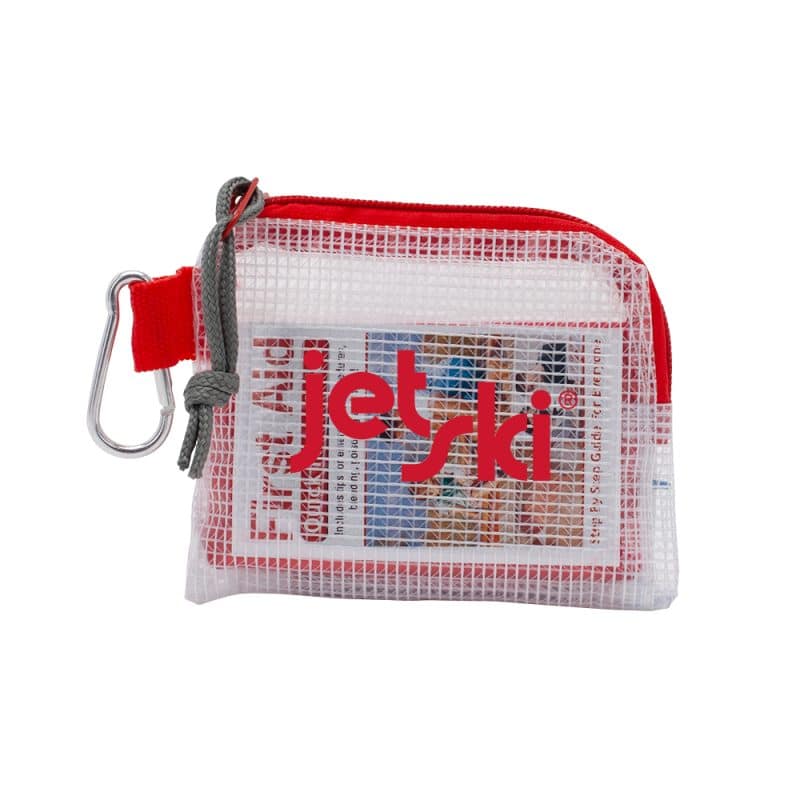 Outdoor Safety & First Aid Kit in a Zippered Clear Nylon Bag - 4