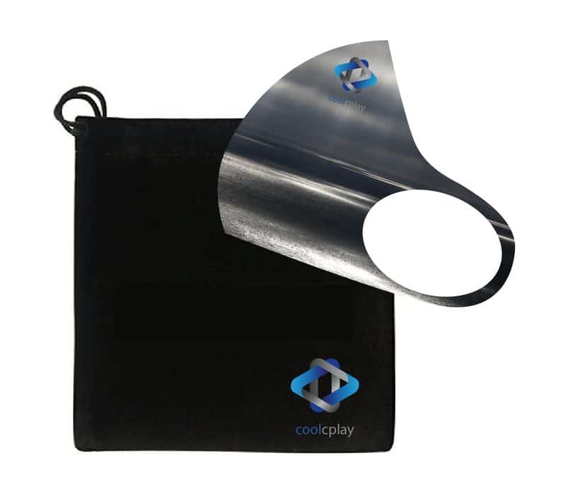 high quality mask available. This 100% high density microfiber mask stretches