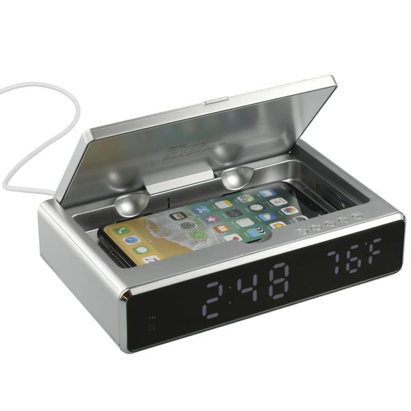 UV Sanitizer Desk Clock with Wireless Charging - 6