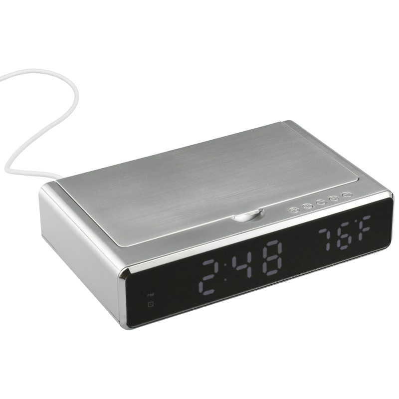 UV Sanitizer Desk Clock with Wireless Charging - 8
