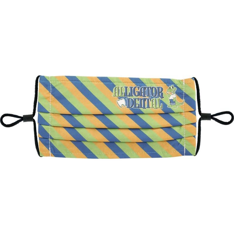 Full Color Pleated Face Mask - 1