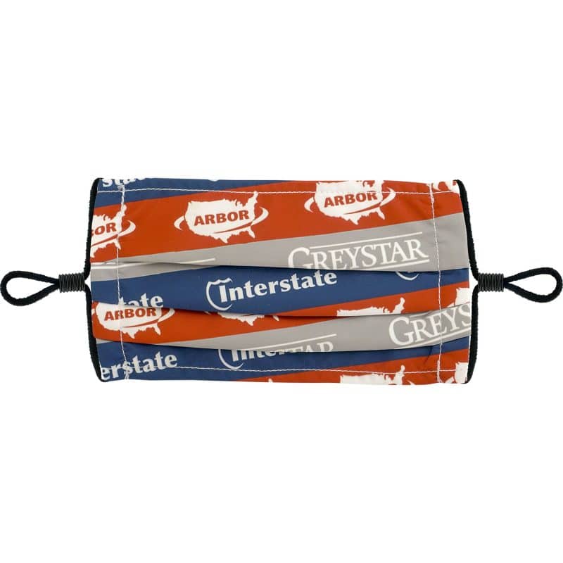 Full Color Pleated Face Mask - 5