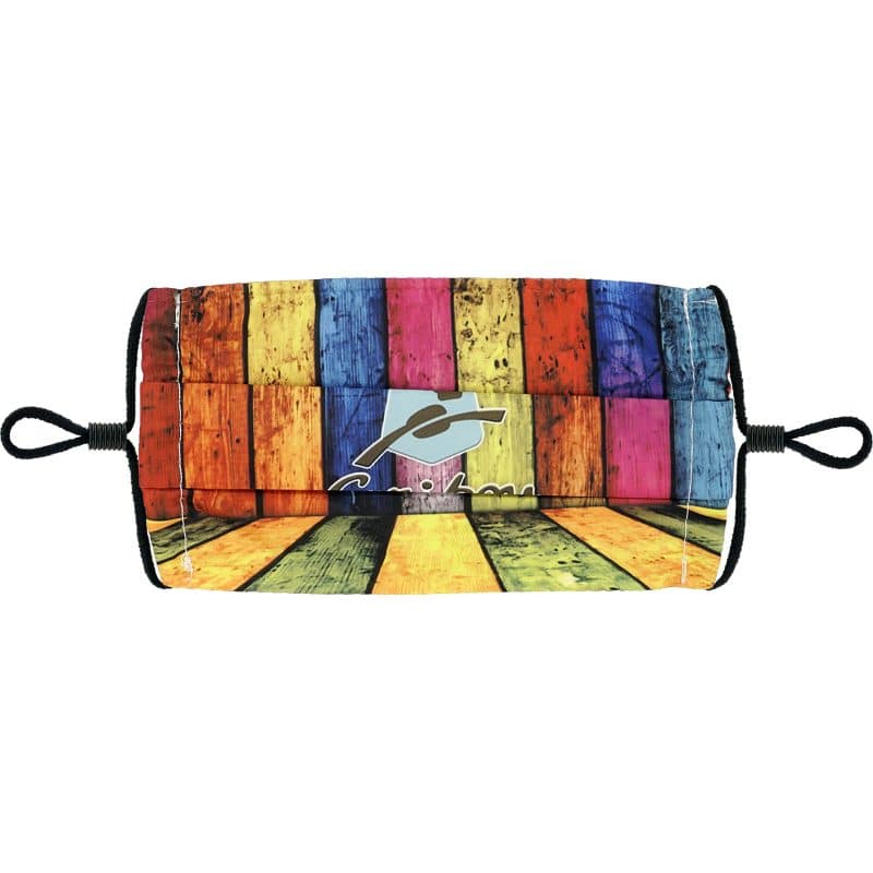 Single Pleat Full Color Fabric Face Mask - 1