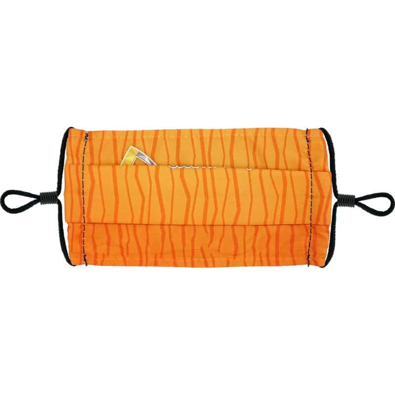 Single Pleat Full Color Fabric Face Mask - 5