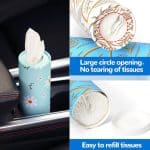 Car Napkin Tube w/ Facial Tissue - 6