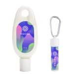 Hand & Body Lotion & Lip Moisturizer W/ SPF15 Carabiner Kit - 2