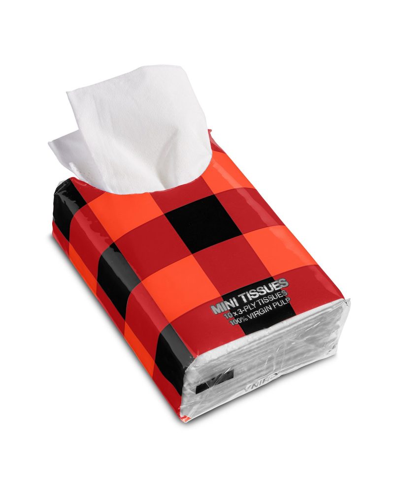 Mini Tissue Packet - Buffalo Plaid - 8