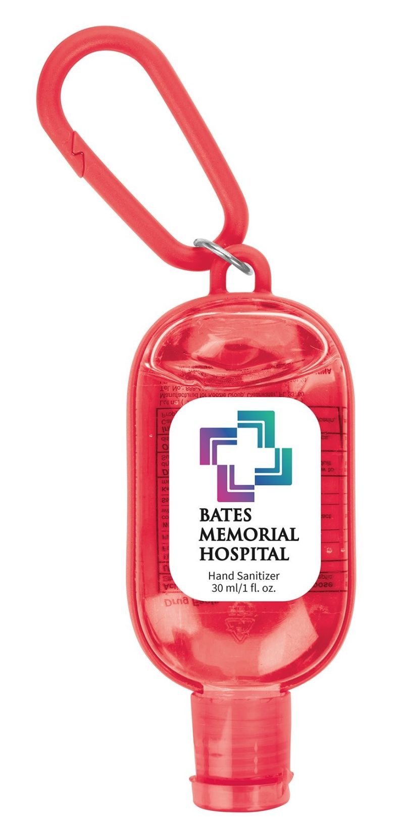 1 oz. Hand Sanitizer with Colorful Case and Carabiner - 4