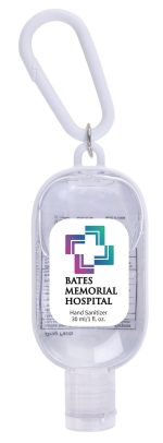 1 oz. Hand Sanitizer with Colorful Case and Carabiner - 5