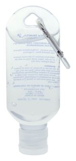 2 Oz. Hand Sanitizer Gel w/Carabiner - 1