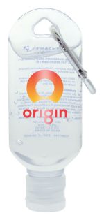 2 Oz. Hand Sanitizer Gel w/Carabiner