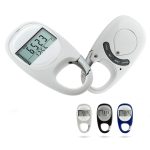 3D Walking Pedometer w/ Carabiner Clip - 1