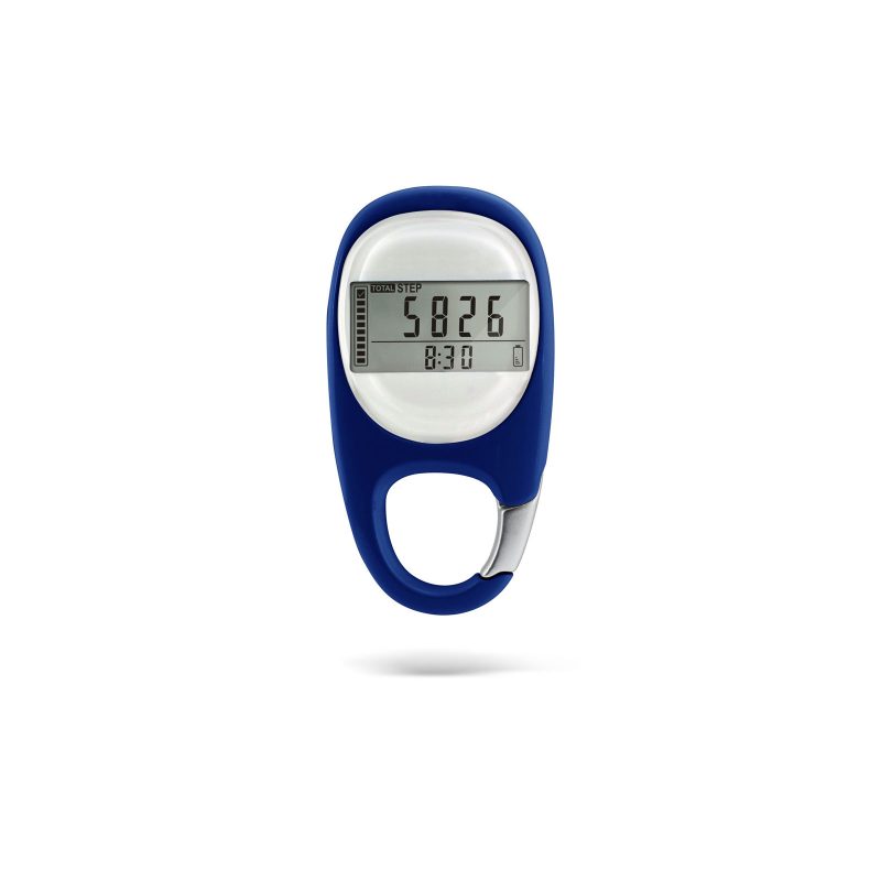 3D Walking Pedometer w/ Carabiner Clip - 2