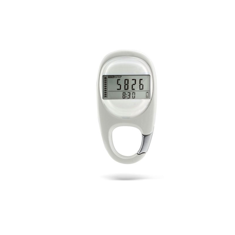 3D Walking Pedometer w/ Carabiner Clip - 3