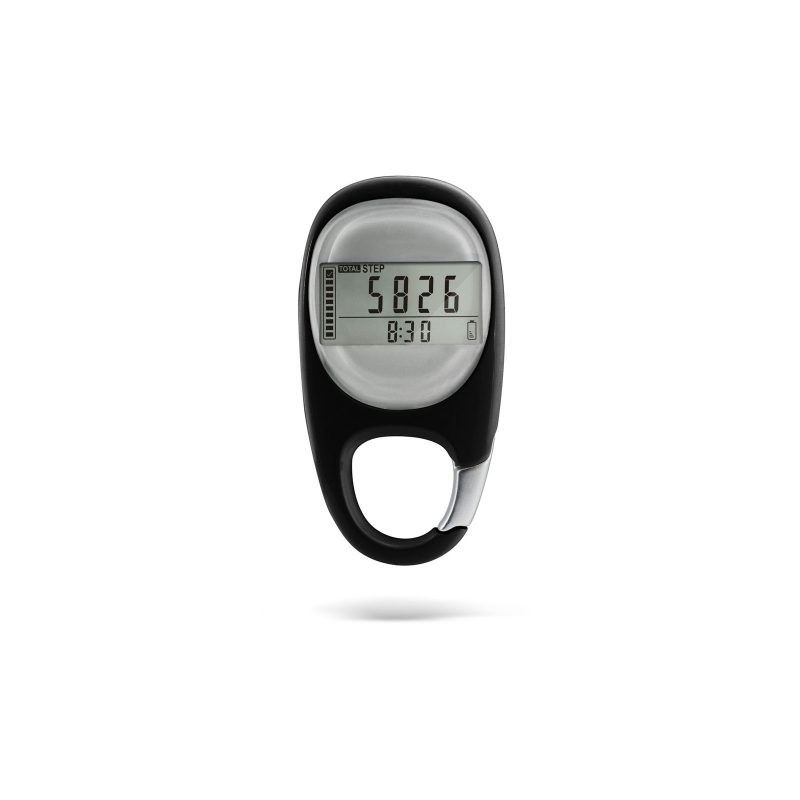 3D Walking Pedometer w/ Carabiner Clip - 4