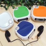 Portable Pedometer w/Radio/LED Alarm