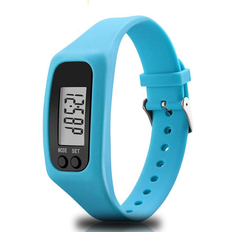 Silicone Digital Pedometer Bracelets - 2