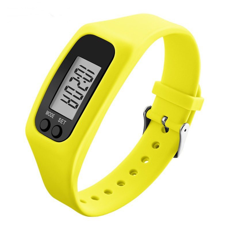 Silicone Digital Pedometer Bracelets - 4