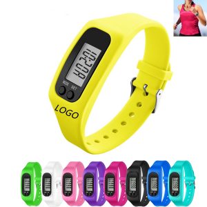 Silicone Pedometer Watch