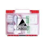 86 Piece OSHA Compliant First Aid Kit in Clear Hard Case - 2