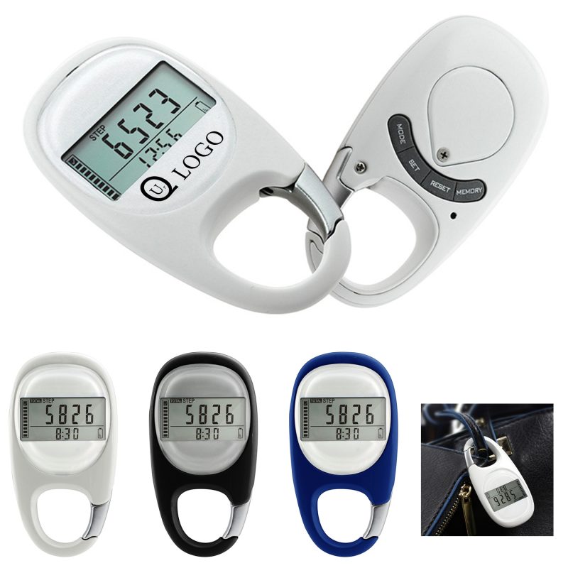 3D Tracker Carabiner Pedometer