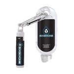 1.9 oz Clear Sanitizer with Carabiner attached to SPF 15 Lip Balm - 7