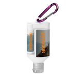 1.9 oz Duo Bottle SPF 30 Sunscreen + SPF 15 Lip Balm + Carabiner - 9